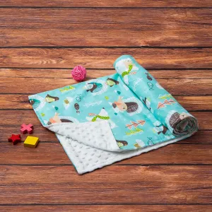 Snowy Penguin Cozy Reversible Bubble Blanket Multicolour