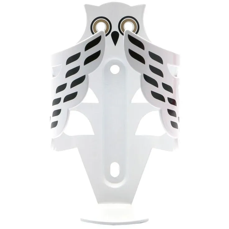 Snowy White Owl Bike Bottle Cage