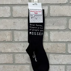 Socks - Dear Karma, I Have A List
