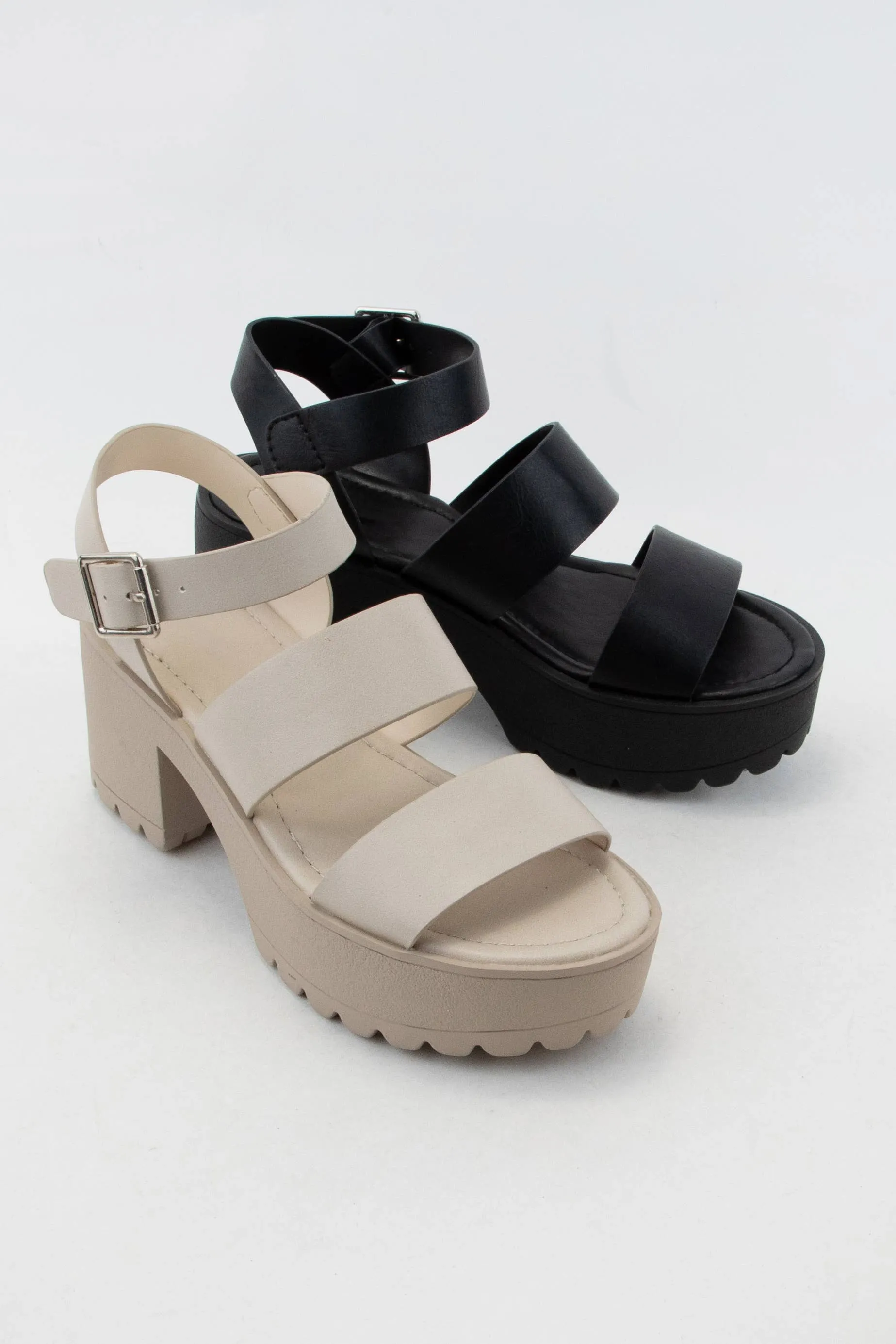 SODA- ADALYN CHUNKY Sandals (beige)