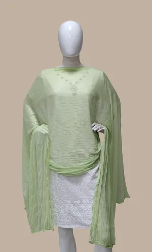Soft Mint Crushed Dupatta