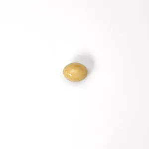 Soft Mottled Beige Oval Cardigan Button
