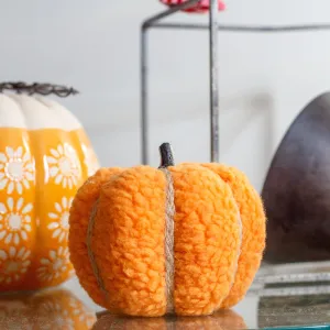 Soft Orange Fabric Pumpkin