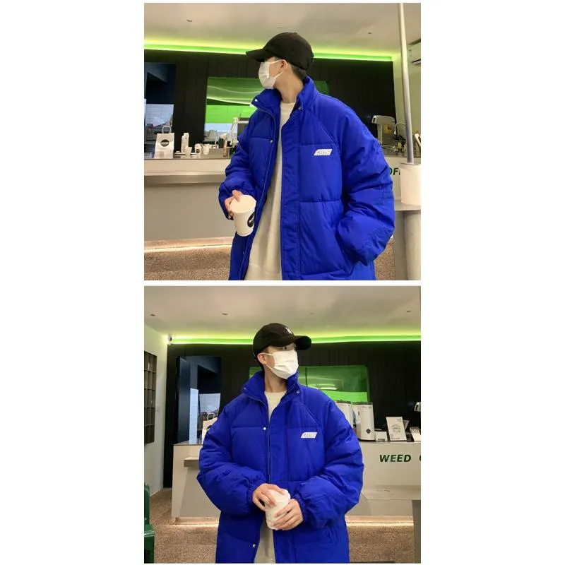 Solid Color Thickened Puffer Jacket