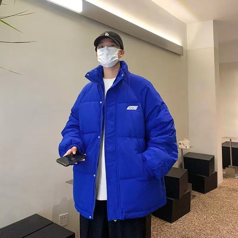 Solid Color Thickened Puffer Jacket