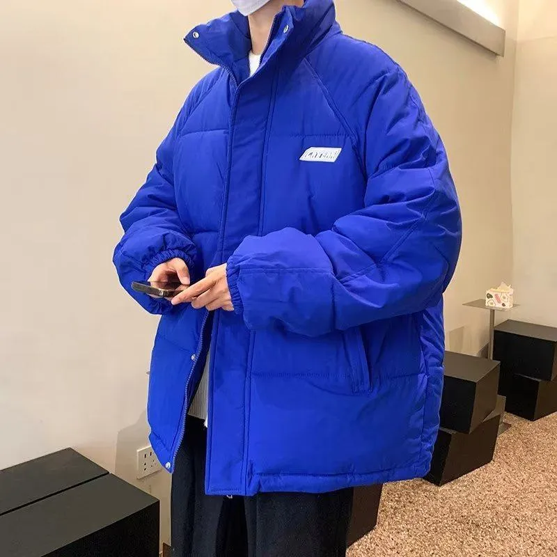 Solid Color Thickened Puffer Jacket