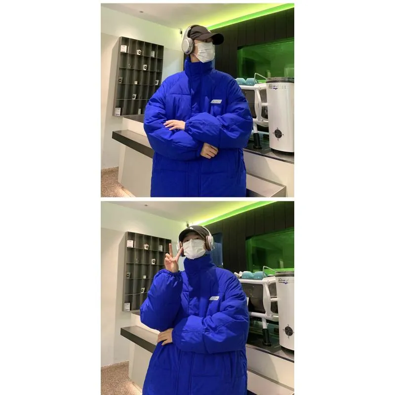 Solid Color Thickened Puffer Jacket