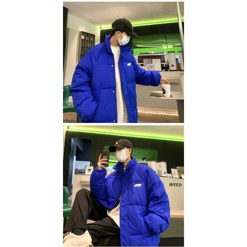 Solid Color Thickened Puffer Jacket