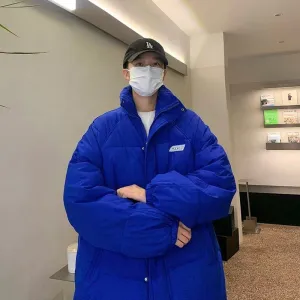 Solid Color Thickened Puffer Jacket