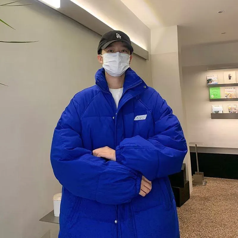 Solid Color Thickened Puffer Jacket