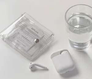 Solid Color Transparent Mini Coin Purse Small Bag Women’s Card Wallet Sac Pochette