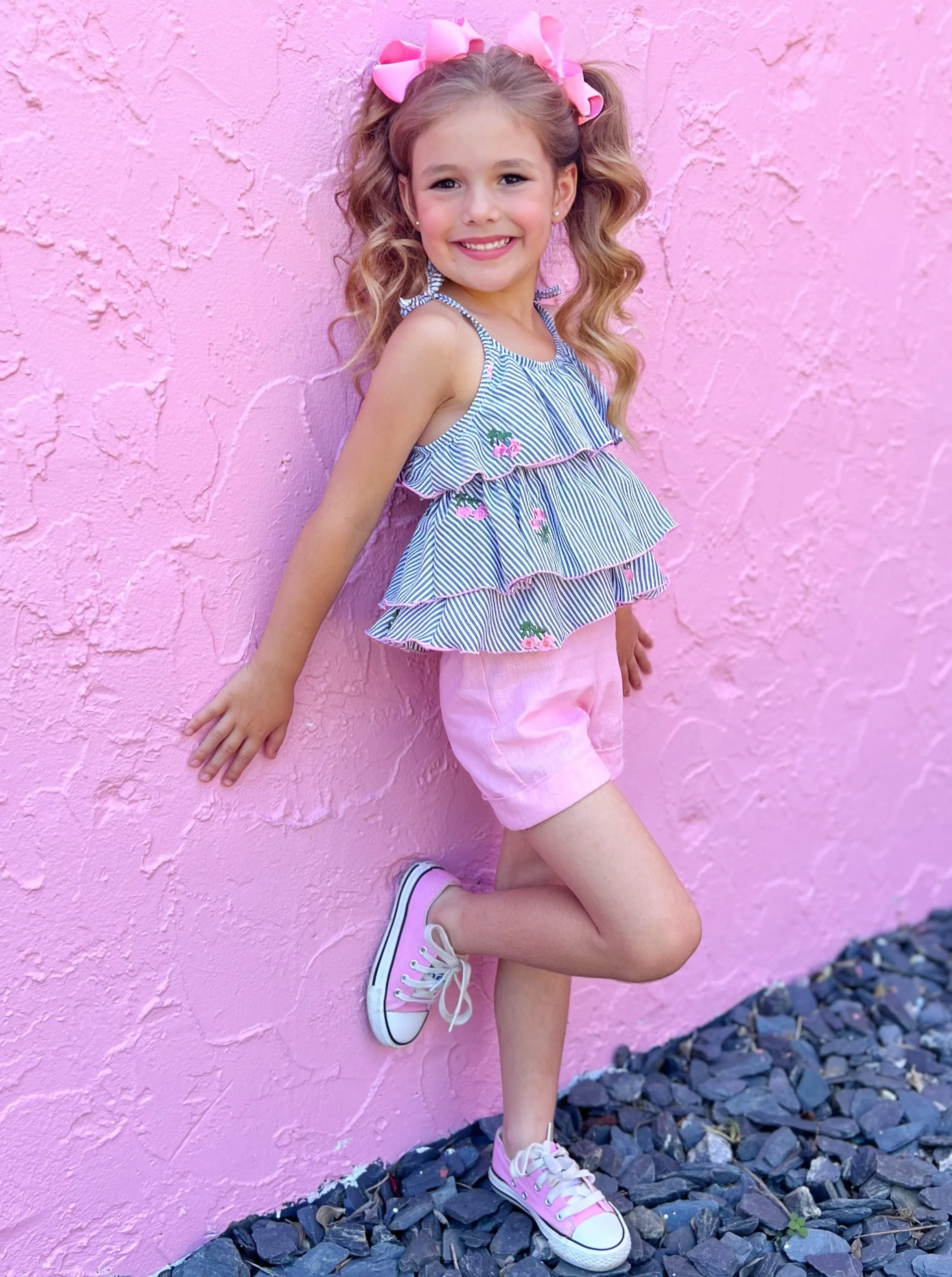 Southern Princess Ruffled Top and Short Set