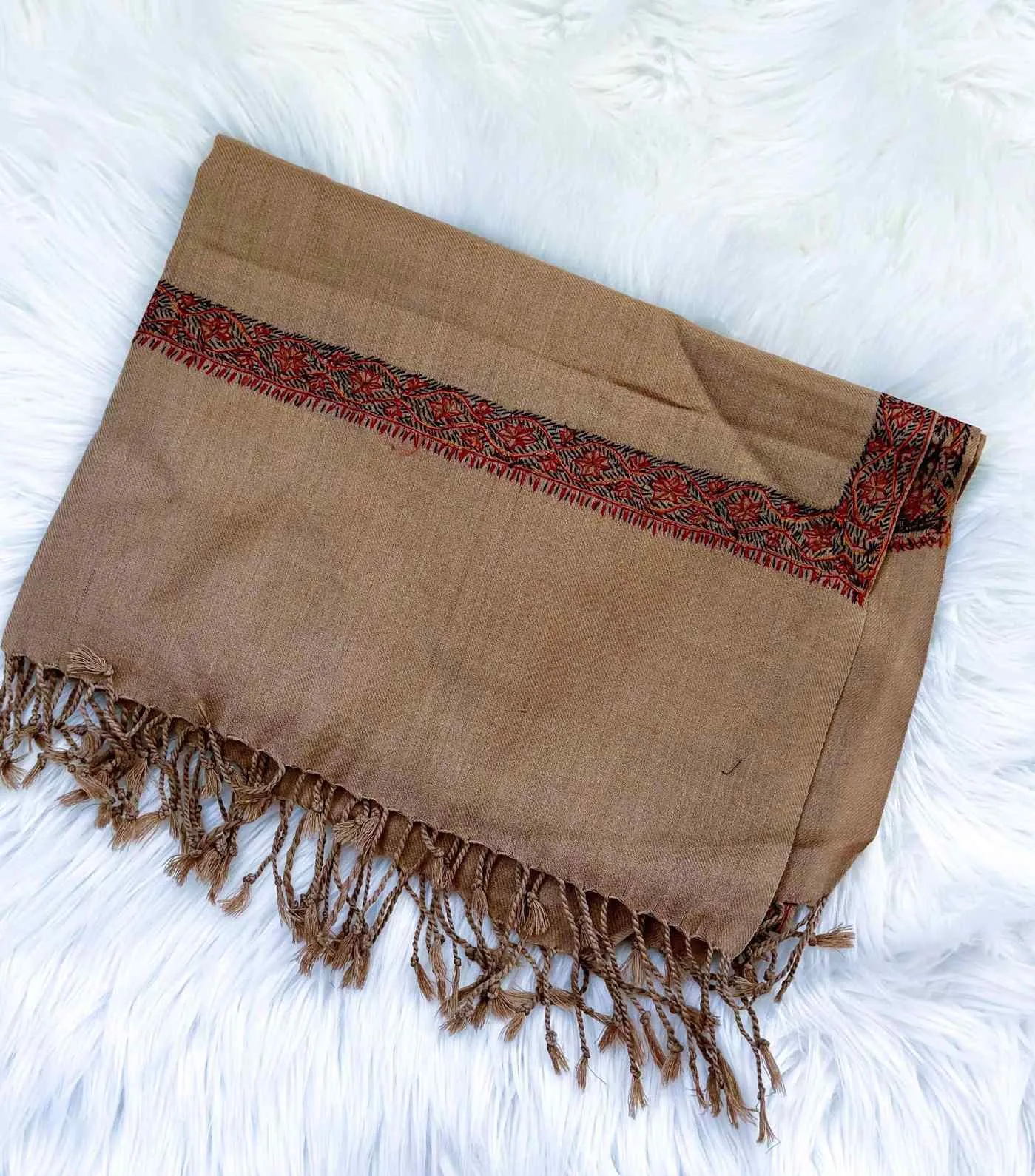 Sozni Embroidery Pure Wool Scarf & Shawls