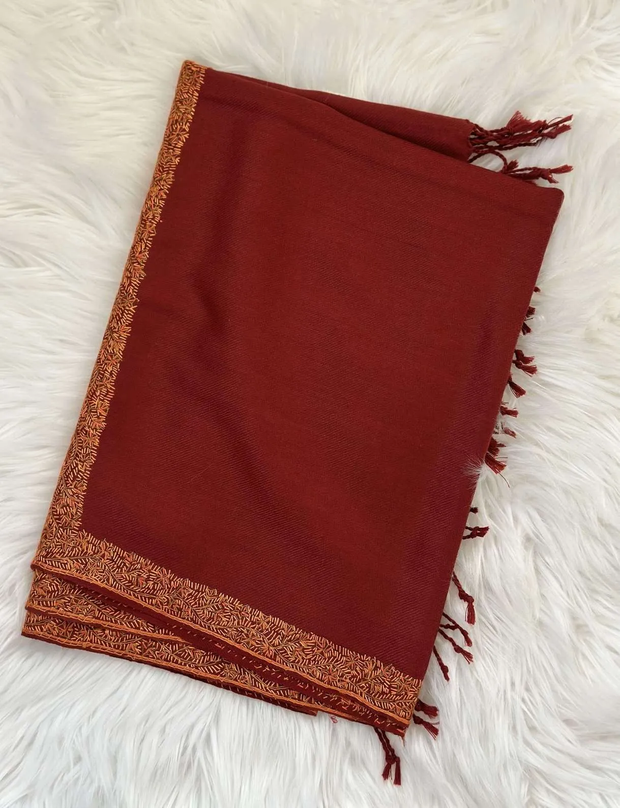 Sozni Embroidery Pure Wool Scarf & Shawls