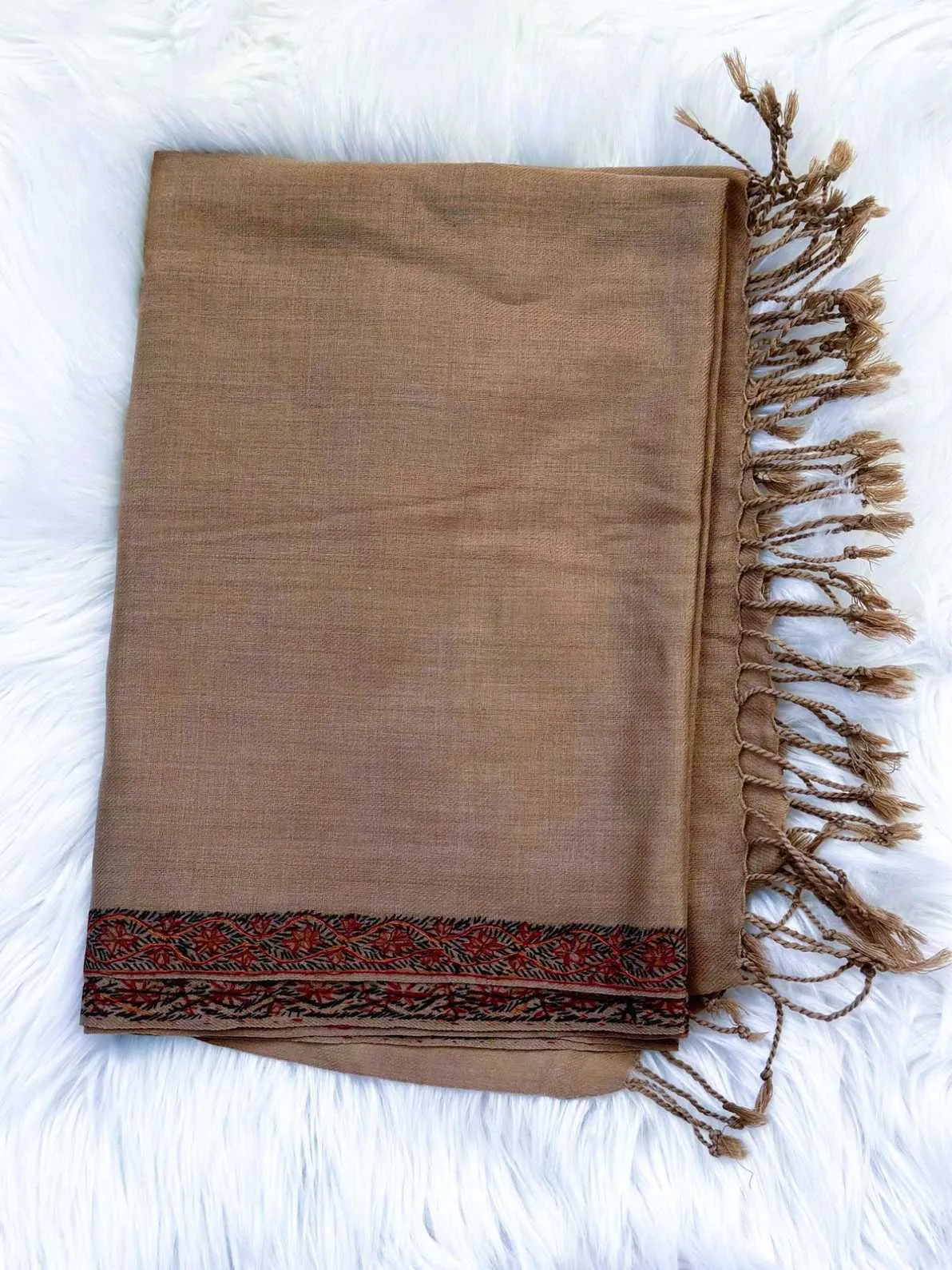 Sozni Embroidery Pure Wool Scarf & Shawls