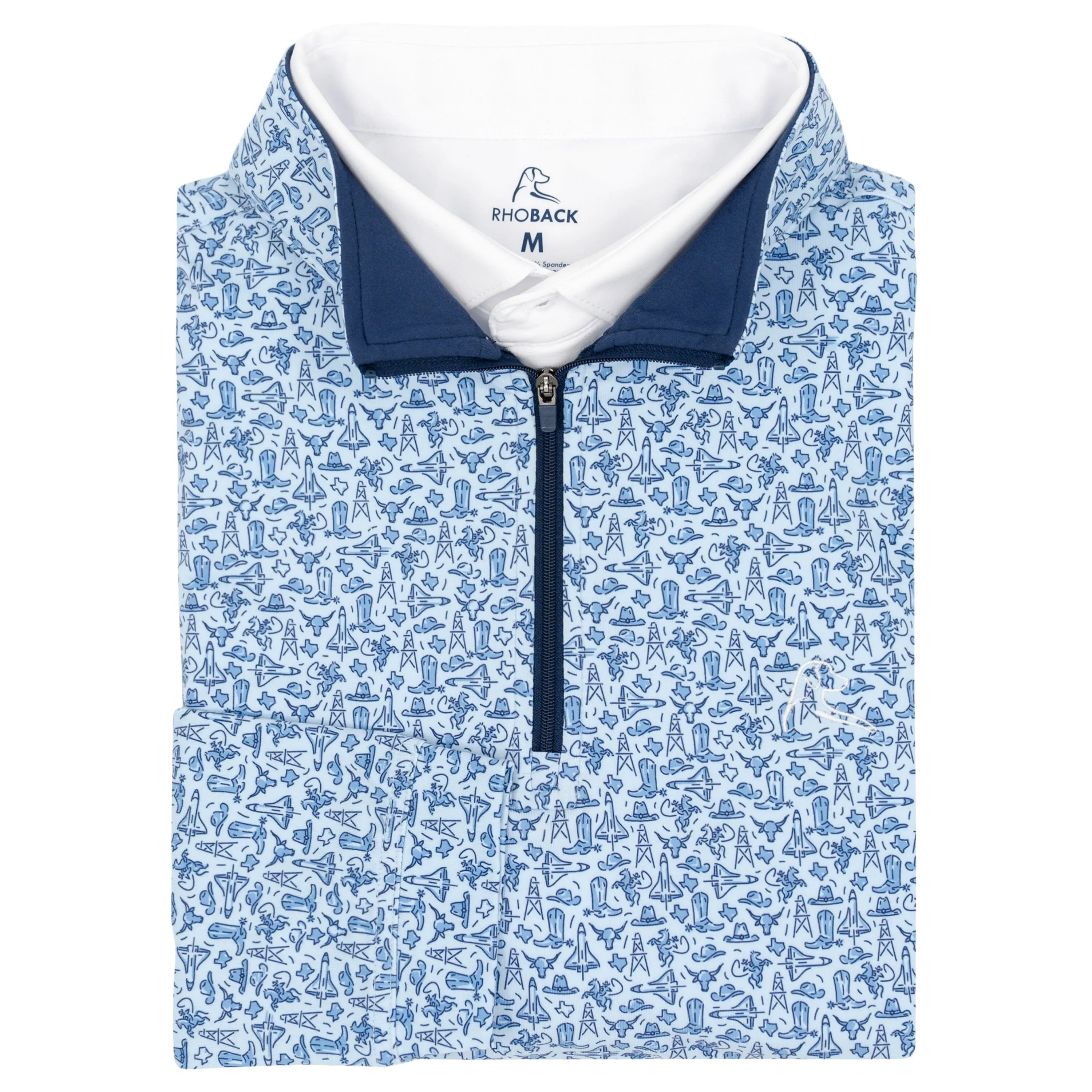 Space City Performance Q-Zip | The Space City - Pale Blue