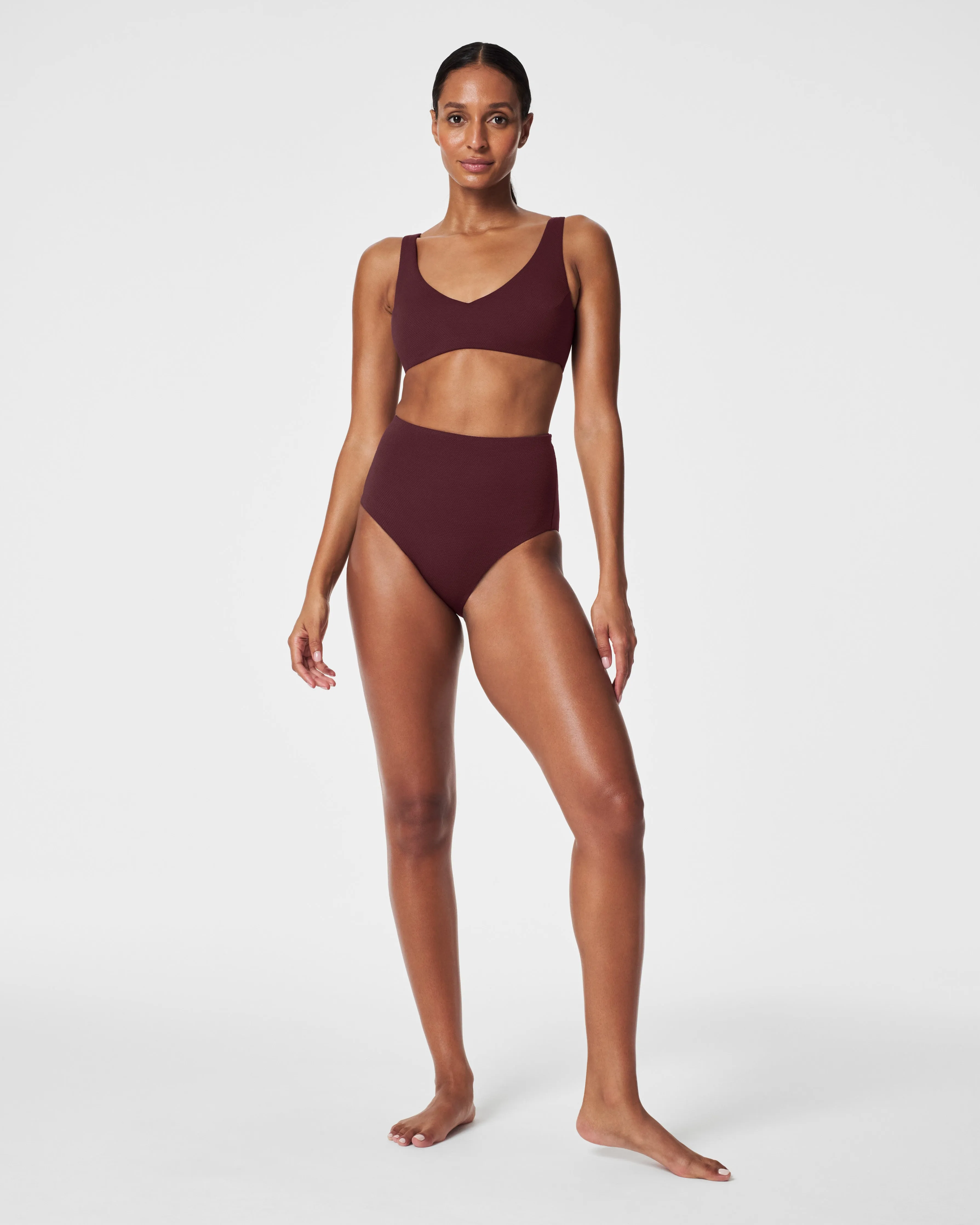 SPANXshape™ Swim Pique Ultra Hi-Rise Cheeky Bottom