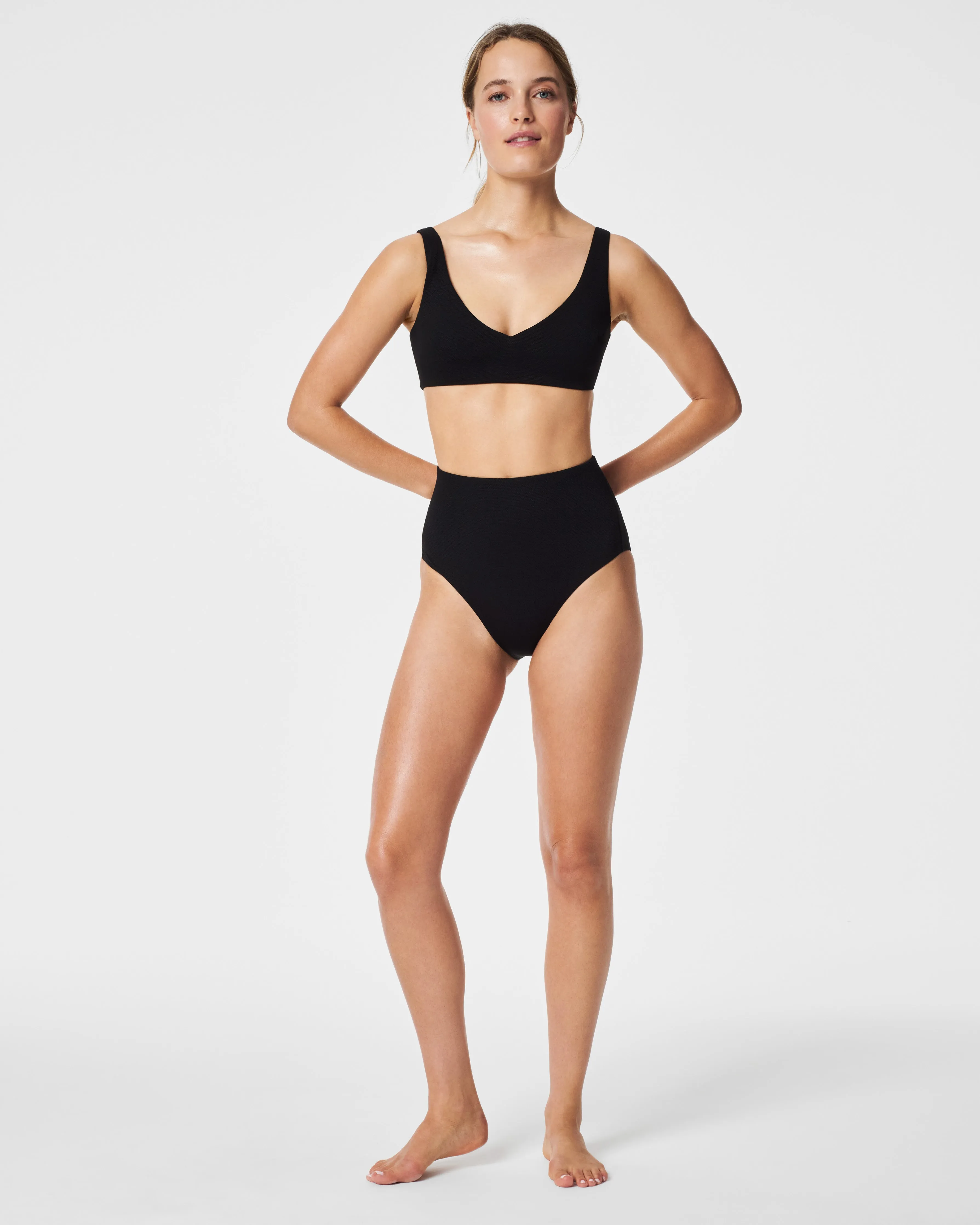 SPANXshape™ Swim Pique Ultra Hi-Rise Cheeky Bottom