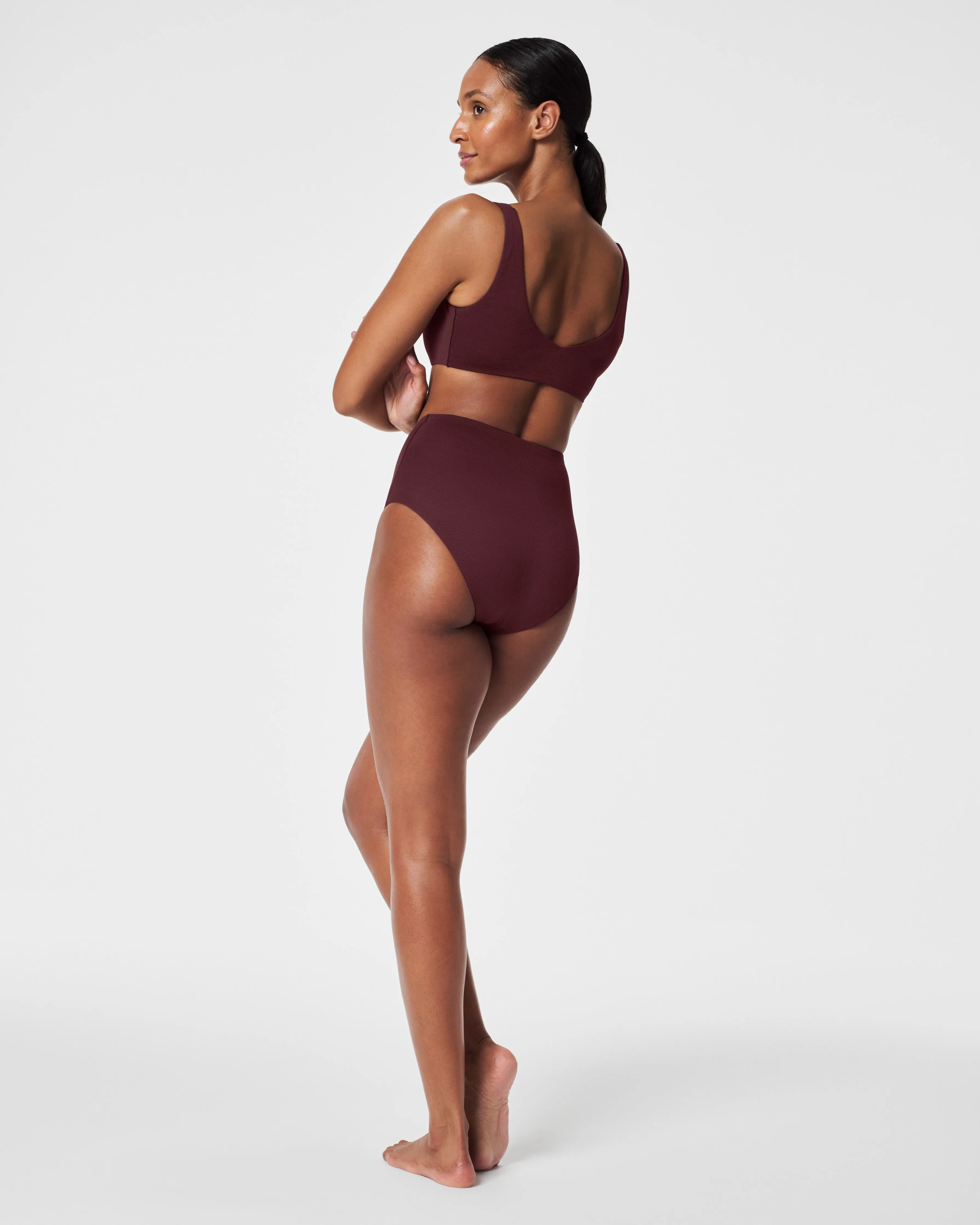 SPANXshape™ Swim Pique Ultra Hi-Rise Cheeky Bottom