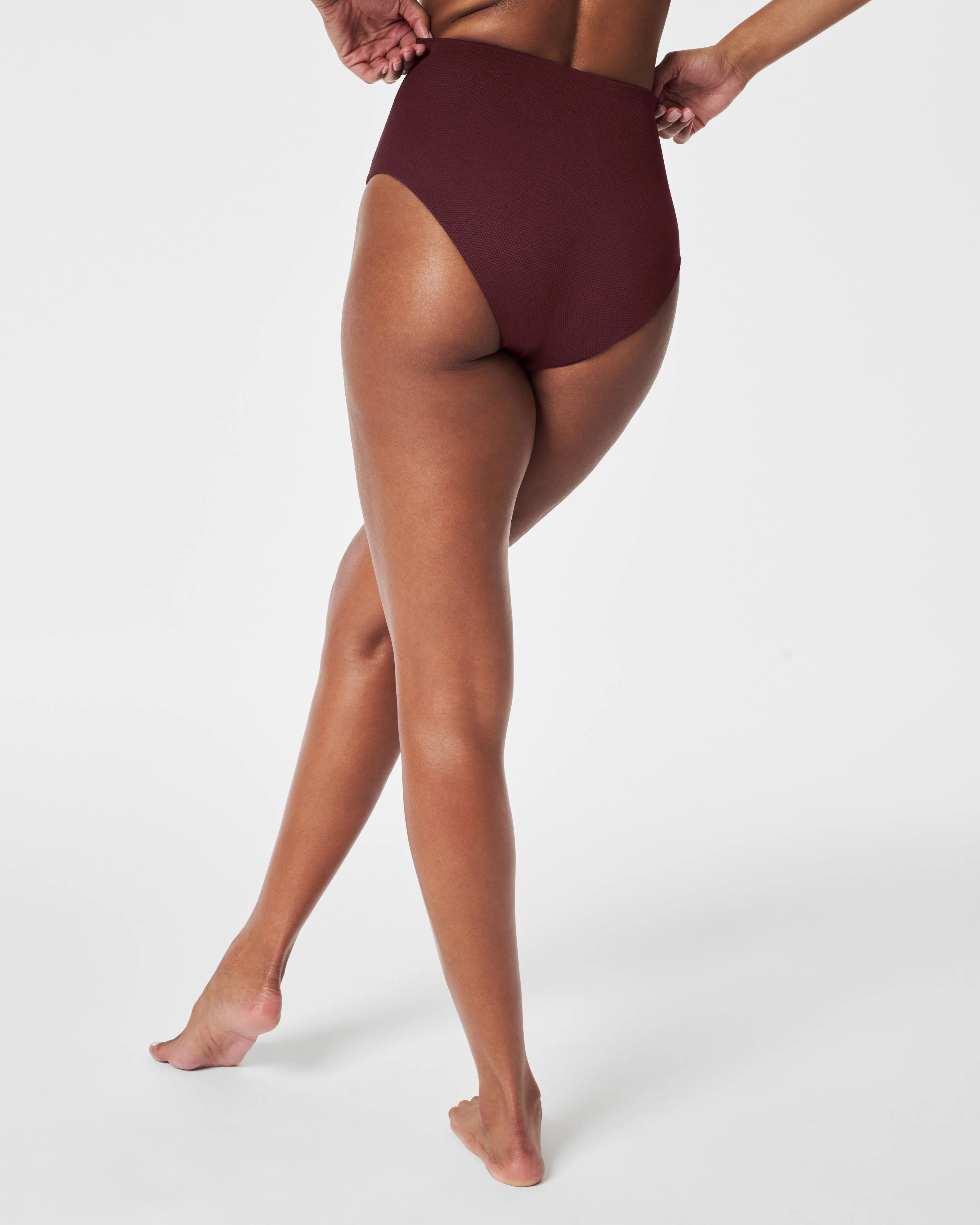 SPANXshape™ Swim Pique Ultra Hi-Rise Cheeky Bottom