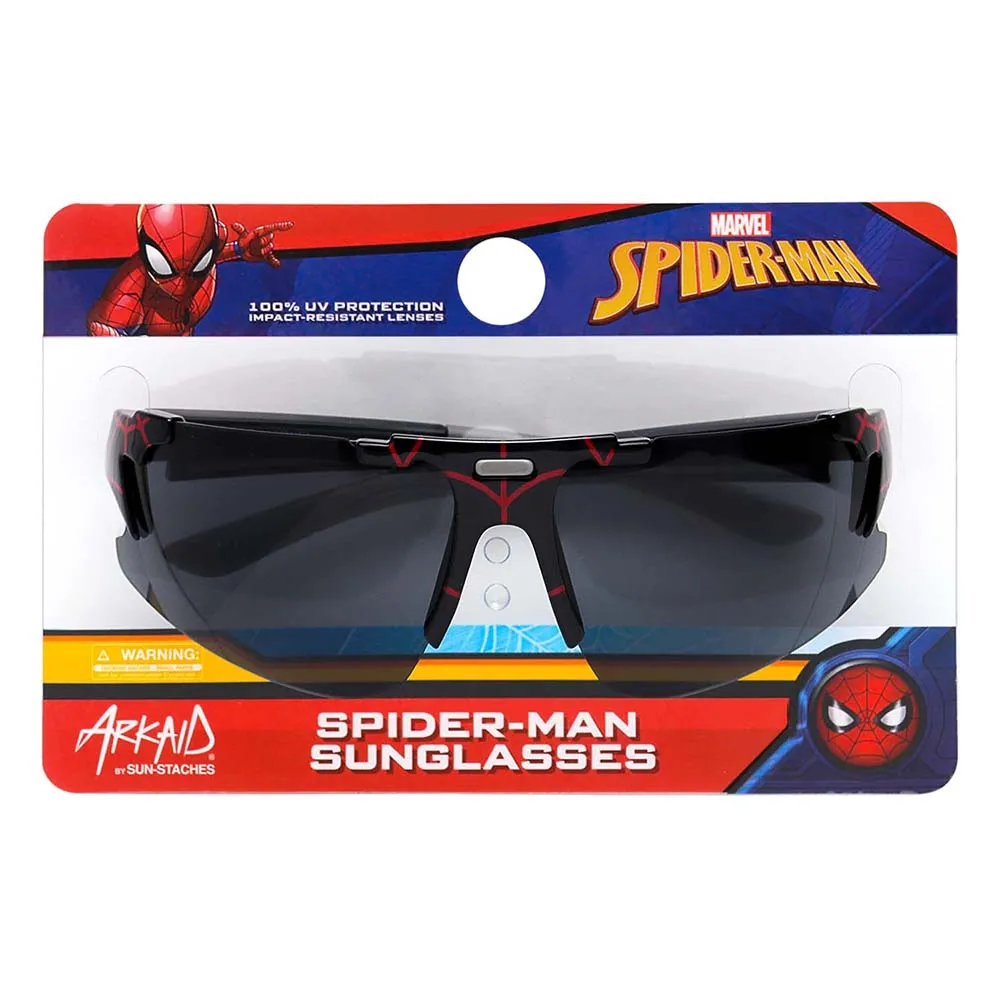 Spider-man Black Web Kids Sports Wrap Sunglasses