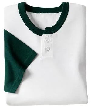 Sport-Tek - Colorblock Short Sleeve Henley.  T215