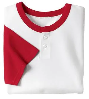 Sport-Tek - Colorblock Short Sleeve Henley.  T215