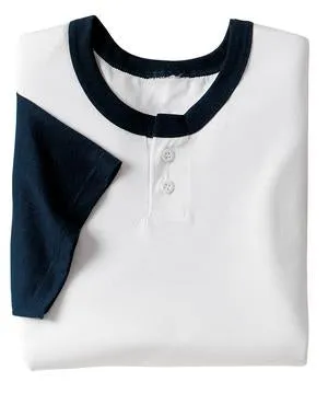 Sport-Tek - Colorblock Short Sleeve Henley.  T215