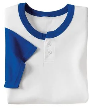 Sport-Tek - Colorblock Short Sleeve Henley.  T215