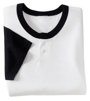 Sport-Tek - Colorblock Short Sleeve Henley.  T215