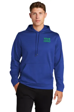 Sport-Tek Sport-Wick Fleece Branded Hooded Pullovers, True Royal