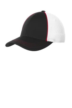 Sport-Tek STC29: Piped Mesh Back Cap