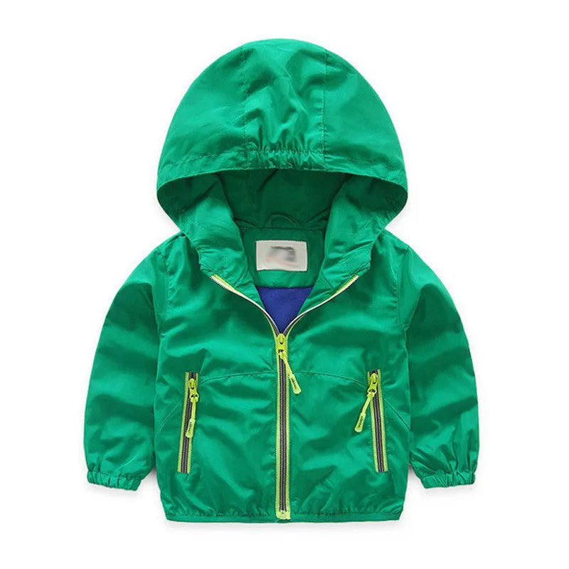 Spring Autumn Kids Jacket Boys Girls Windbreaker - Free Shipping to N.A.