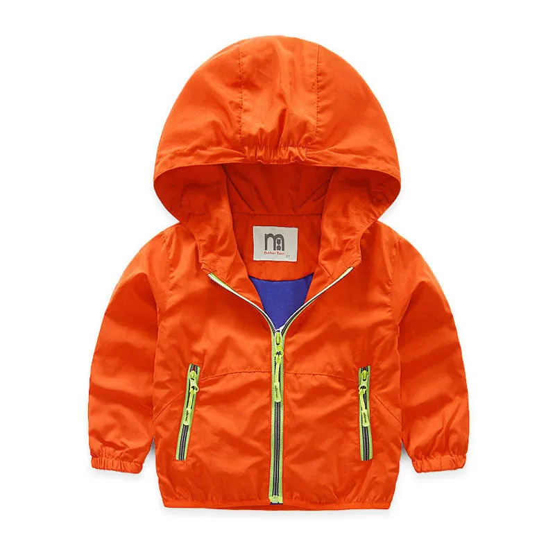 Spring Autumn Kids Jacket Boys Girls Windbreaker - Free Shipping to N.A.
