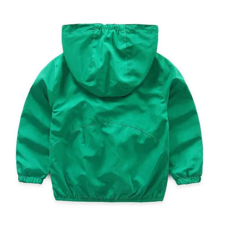 Spring Autumn Kids Jacket Boys Girls Windbreaker - Free Shipping to N.A.