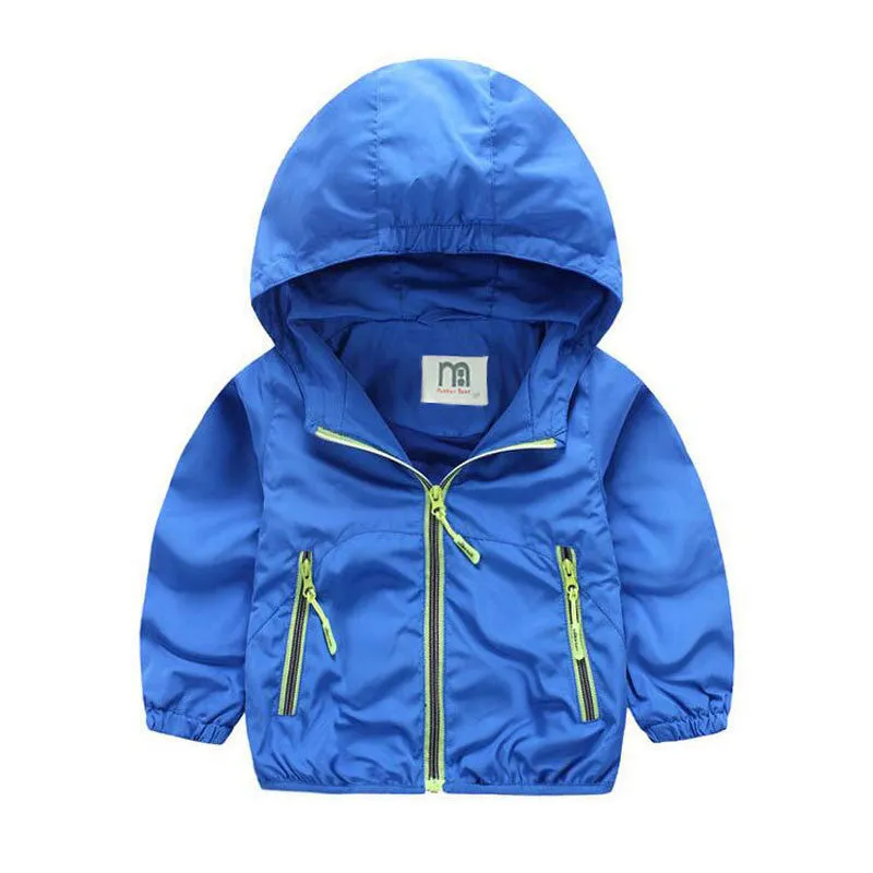 Spring Autumn Kids Jacket Boys Girls Windbreaker - Free Shipping to N.A.