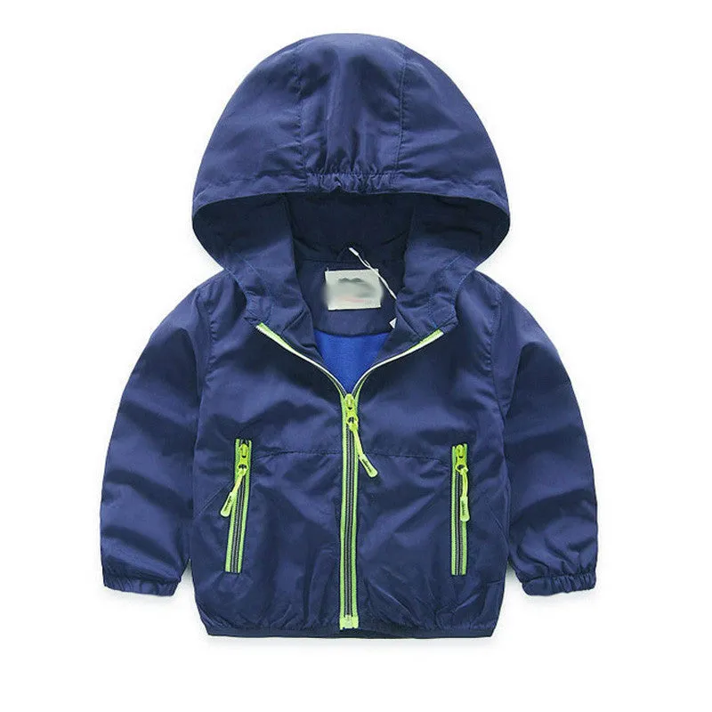 Spring Autumn Kids Jacket Boys Girls Windbreaker - Free Shipping to N.A.
