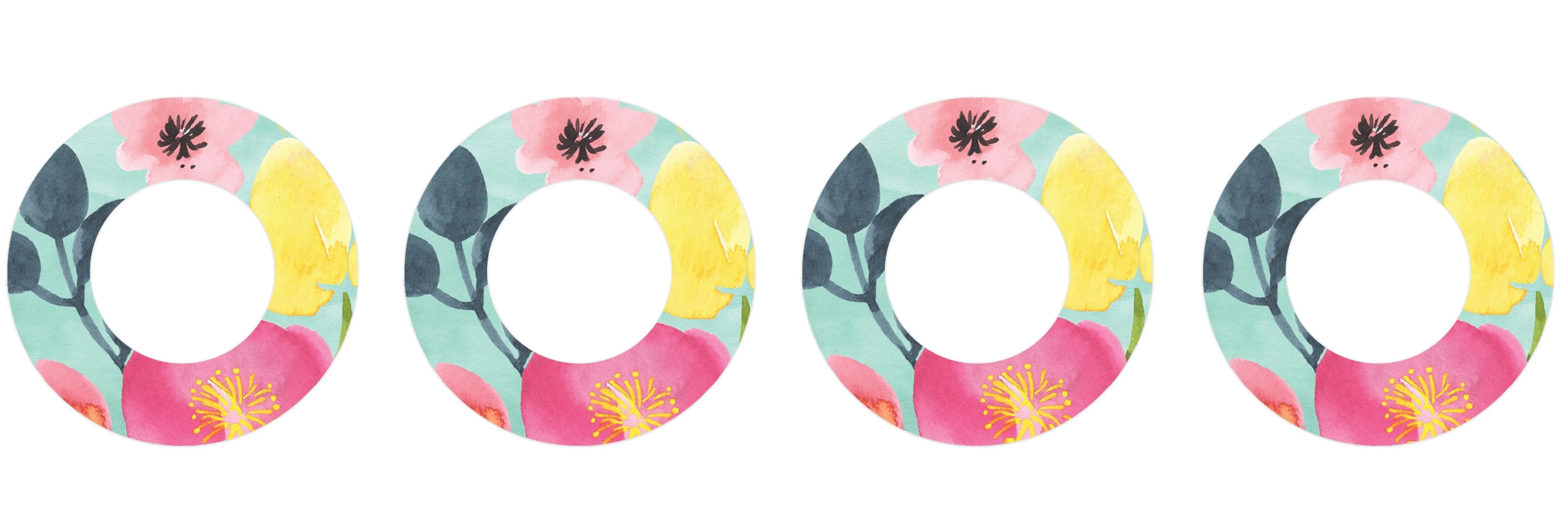 Spring Blossoms Patch  Tape Designed for the FreeStyle Libre 2