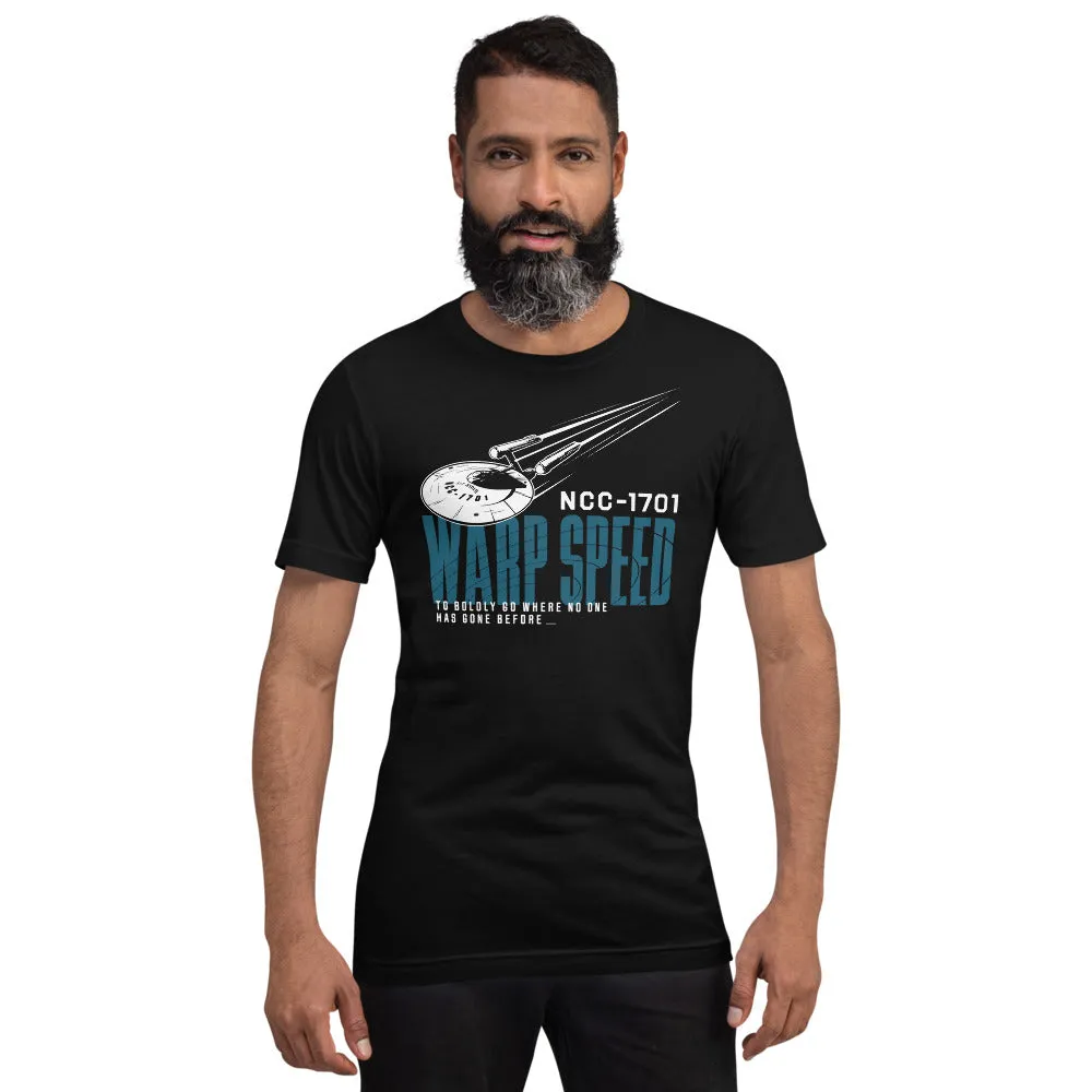 Star Trek NCC-1701 Warp Speed Unisex T-Shirt