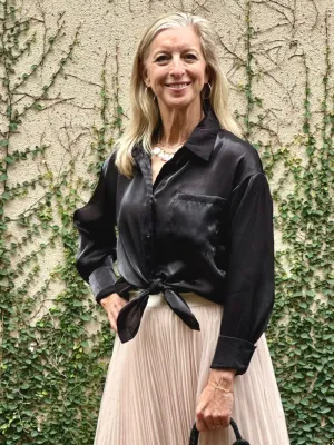 Stardust Sheer Button Up Blouse