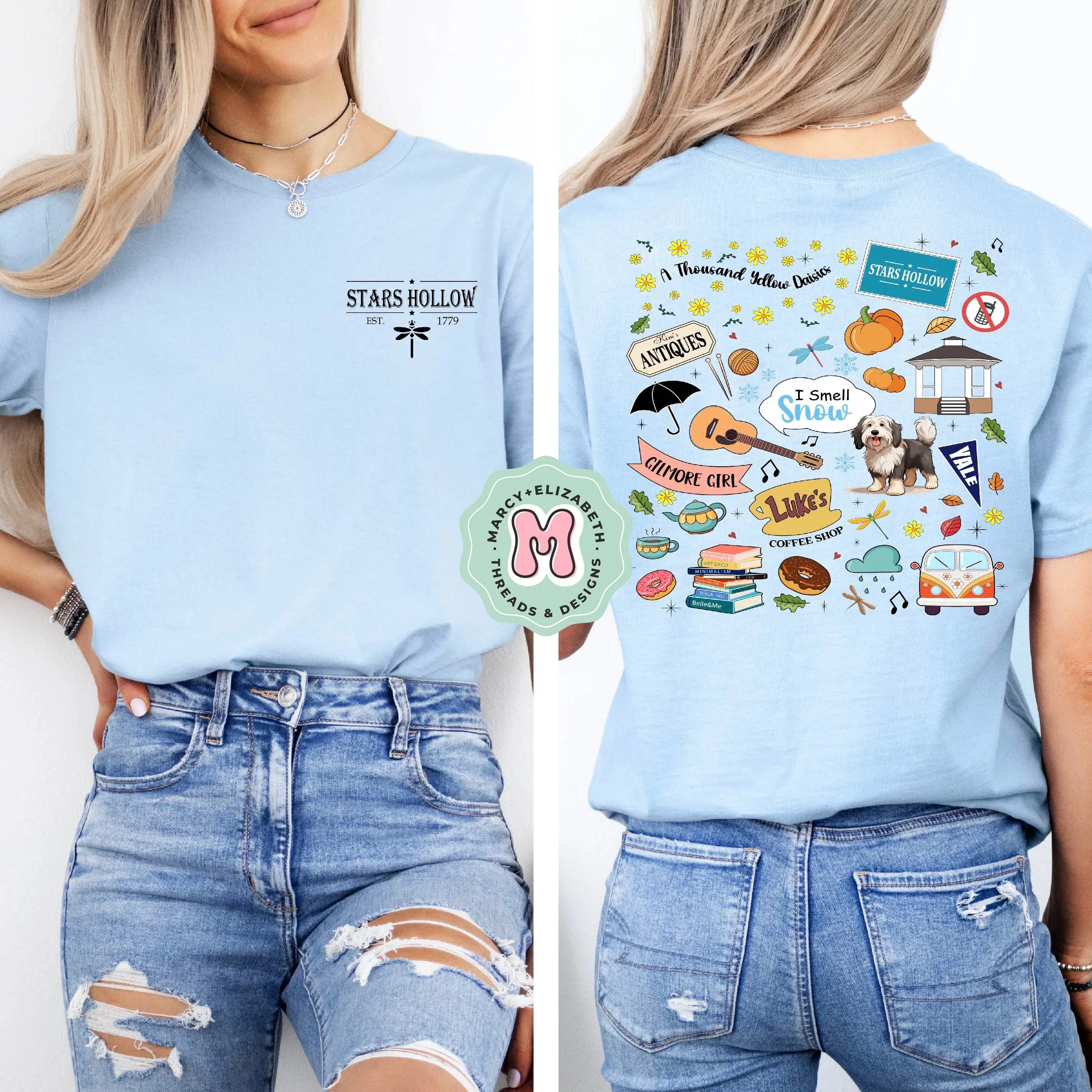 Stars Hollow Adult Shirt