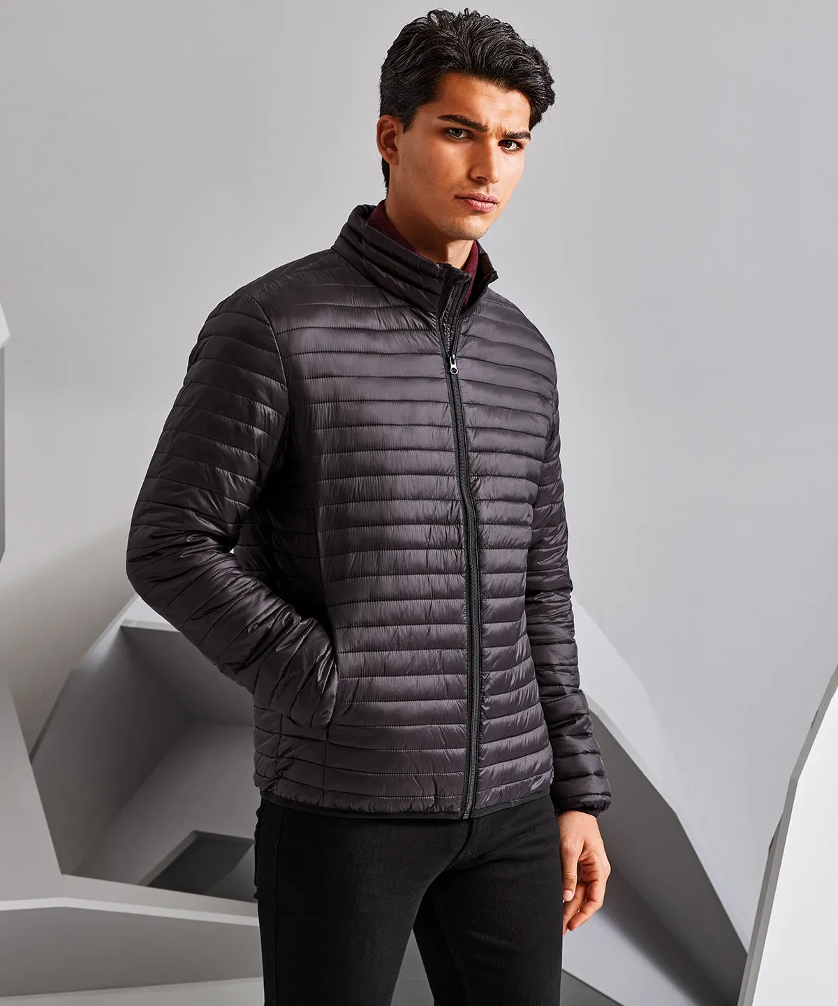 Steel - Tribe fineline padded jacket