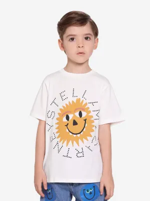 Stella McCartney Kids Logo T-Shirt in Ivory
