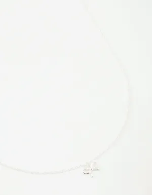 Sterling Silver Bow Necklace
