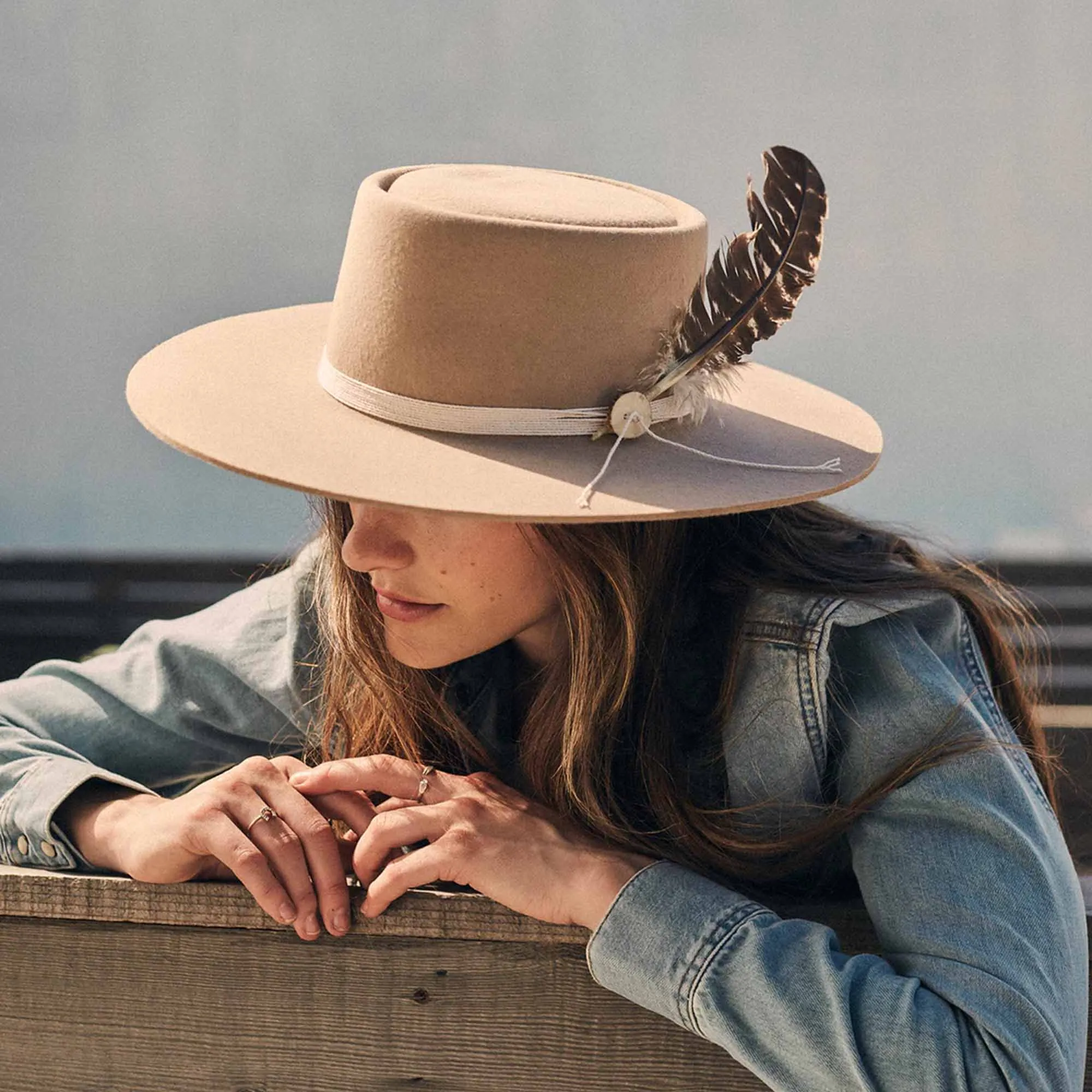 Stetson Batterson Wide Brim Wool Felt Hat