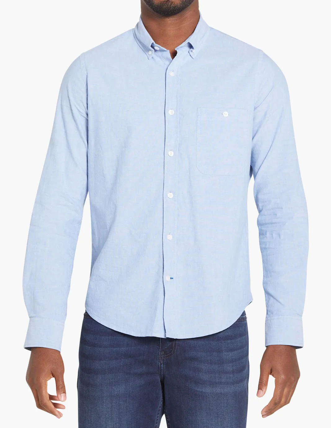 STONE WASHED LIGHT CHAMBRAY