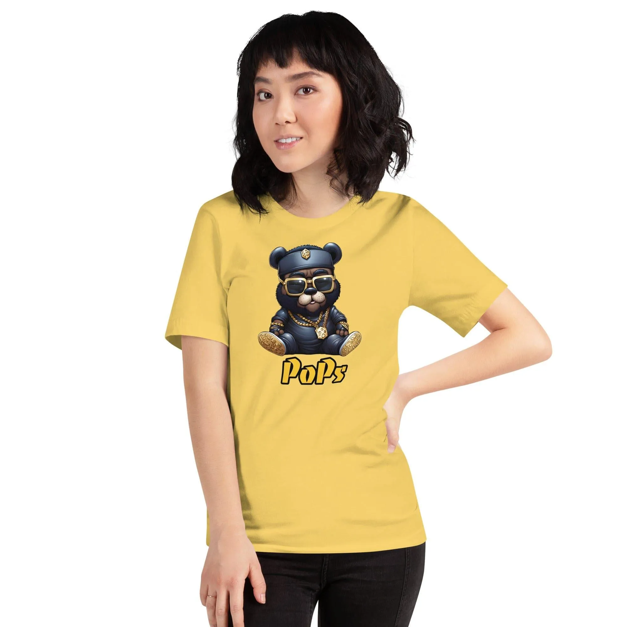Street Bear T-Shirt Father's Day  PoPs  Short Sleeve Top