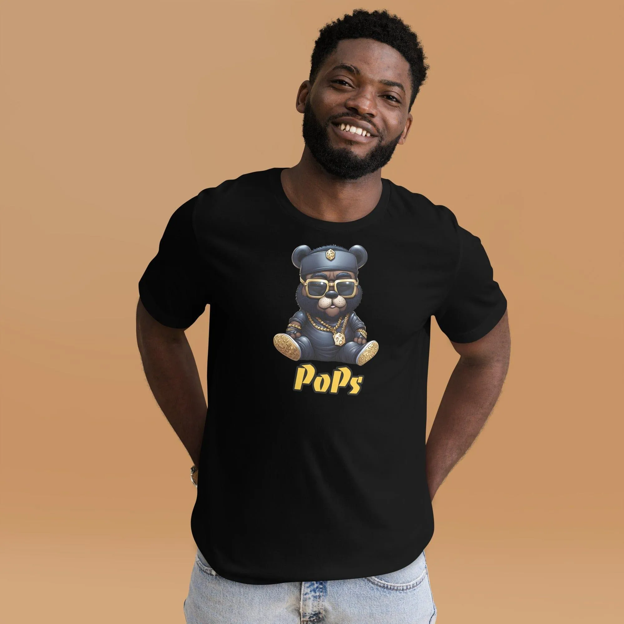 Street Bear T-Shirt Father's Day  PoPs  Short Sleeve Top