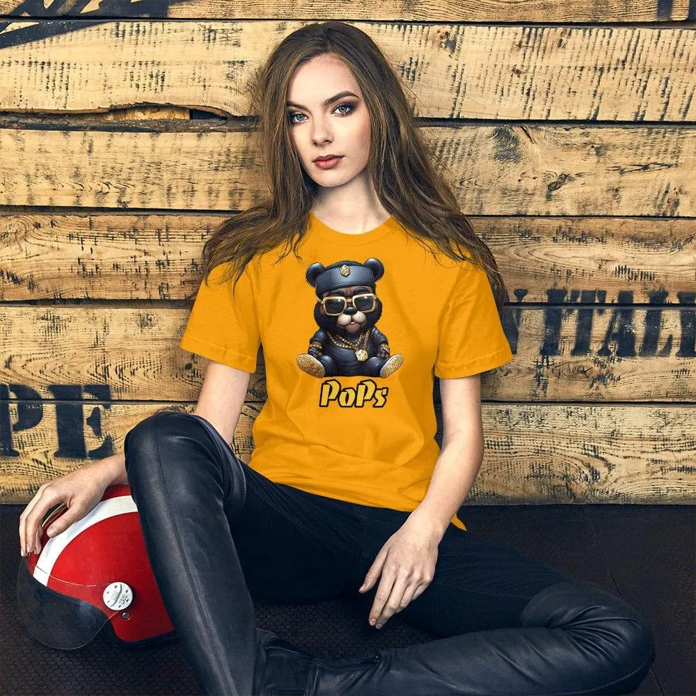 Street Bear T-Shirt Father's Day  PoPs  Short Sleeve Top
