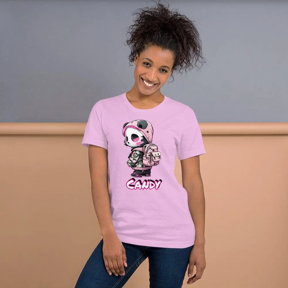 Street Girl Panda Series T-shirt Candy Short Sleeve Top